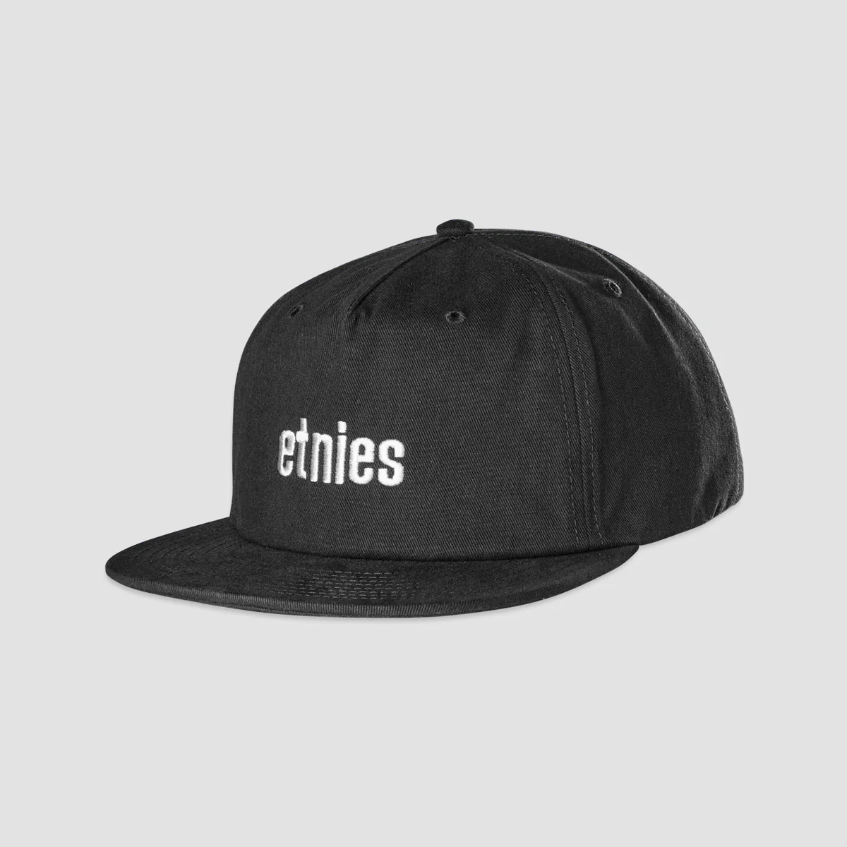 Etnies Icon Embroidery Snapback Cap Black