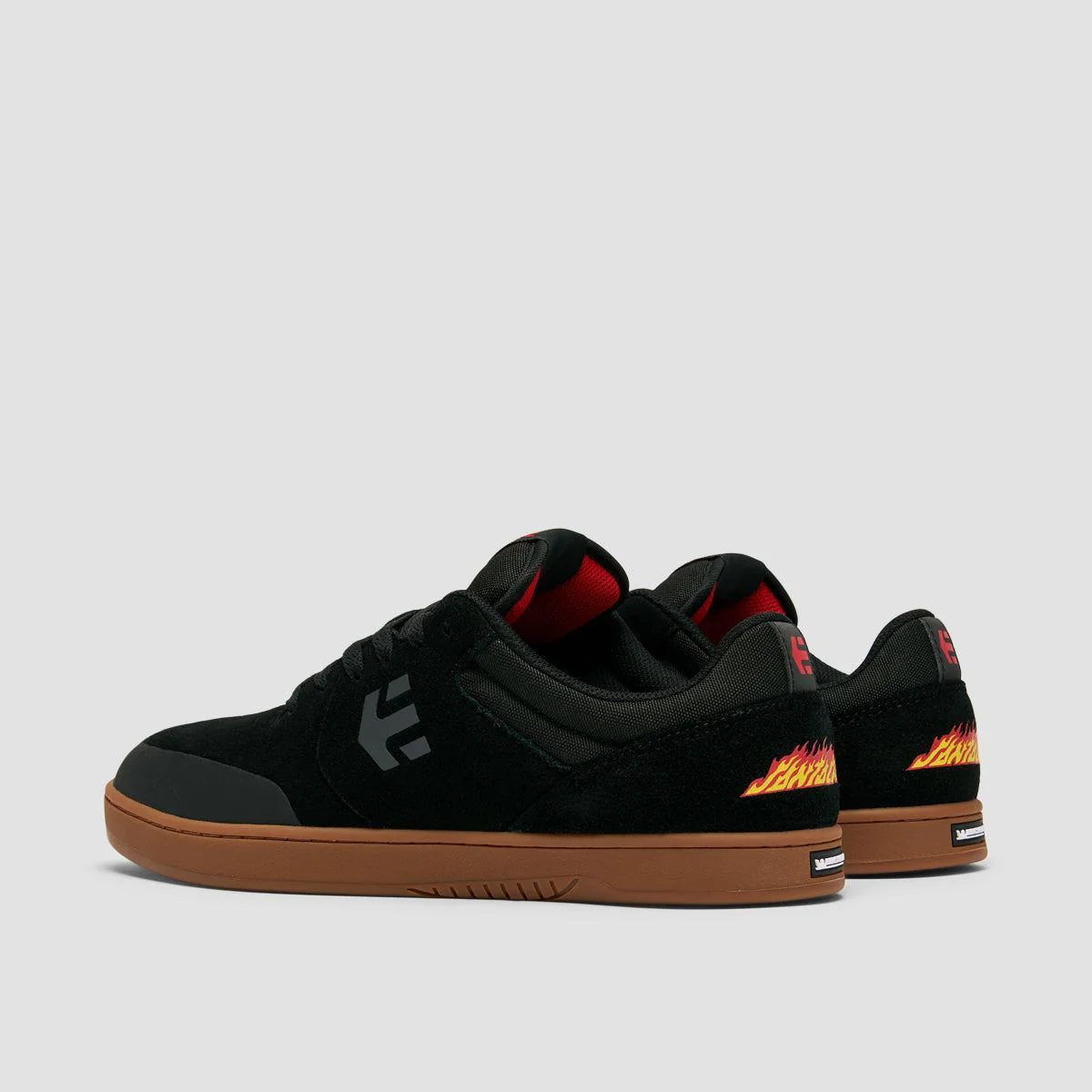 Etnies Marana X Santa Cruz Shoes - Black/Gum - Image 2