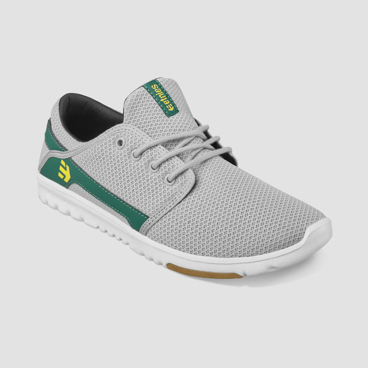 Etnies Scout Shoes - Light Grey/Yellow - Image 2