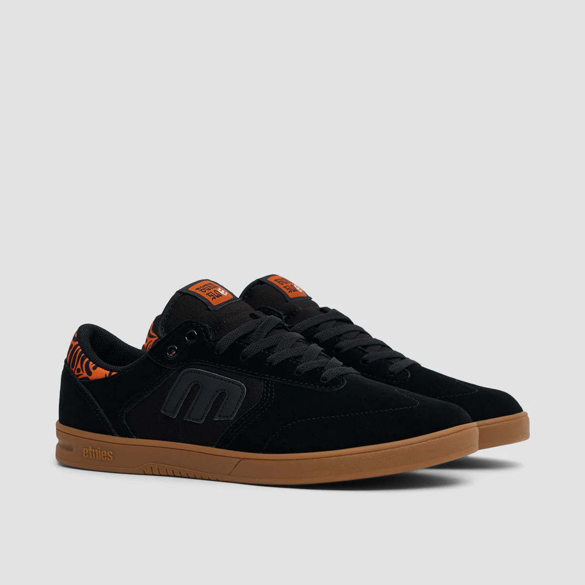 Etnies Windrow X Burn Slow Shoes - Black/Orange - Image 2