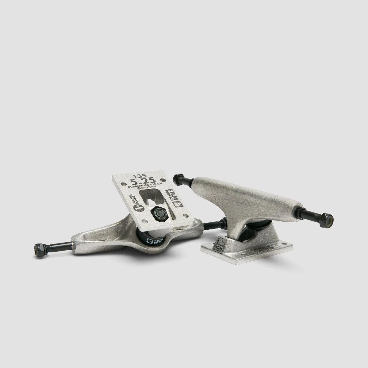 Film 5.25 Inverted Kingpin Skateboard Trucks 1 Pair Raw - 8" - Image 3