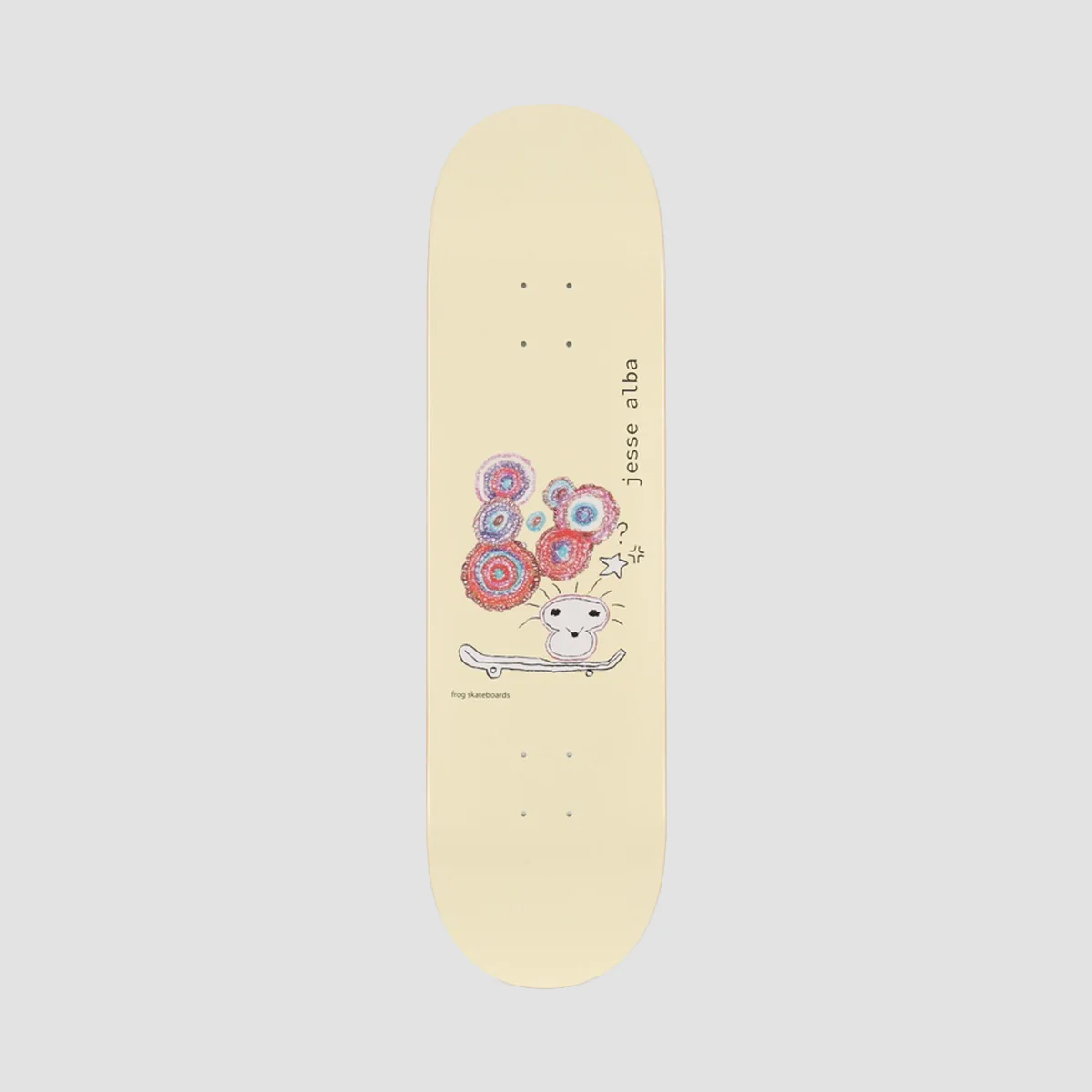 Frog Jesse Alba Skateboard Deck Yellow - 8.6"