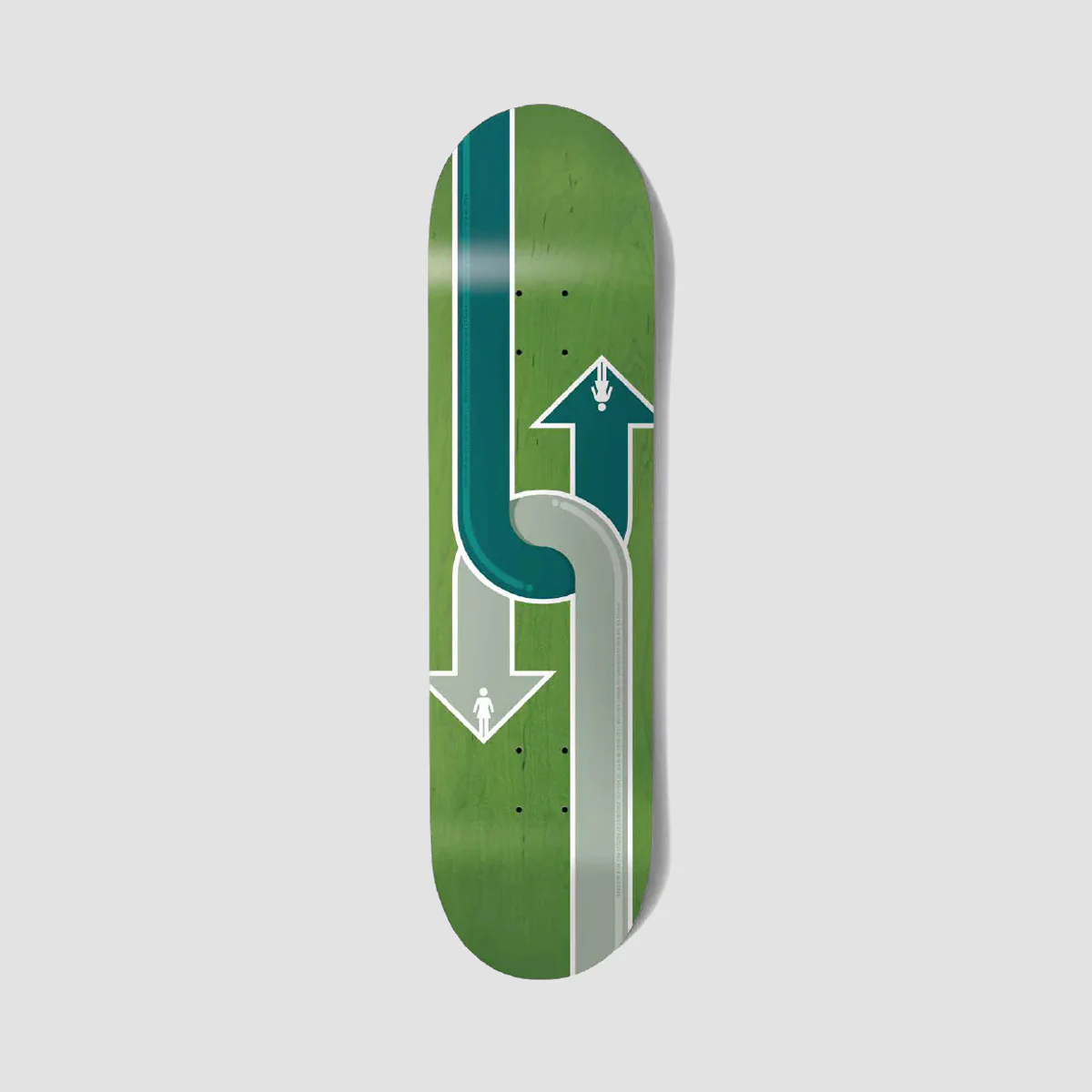 Girl Dual Directional Griffin Gass W50 Twin Tip Skateboard Deck - 8.25"