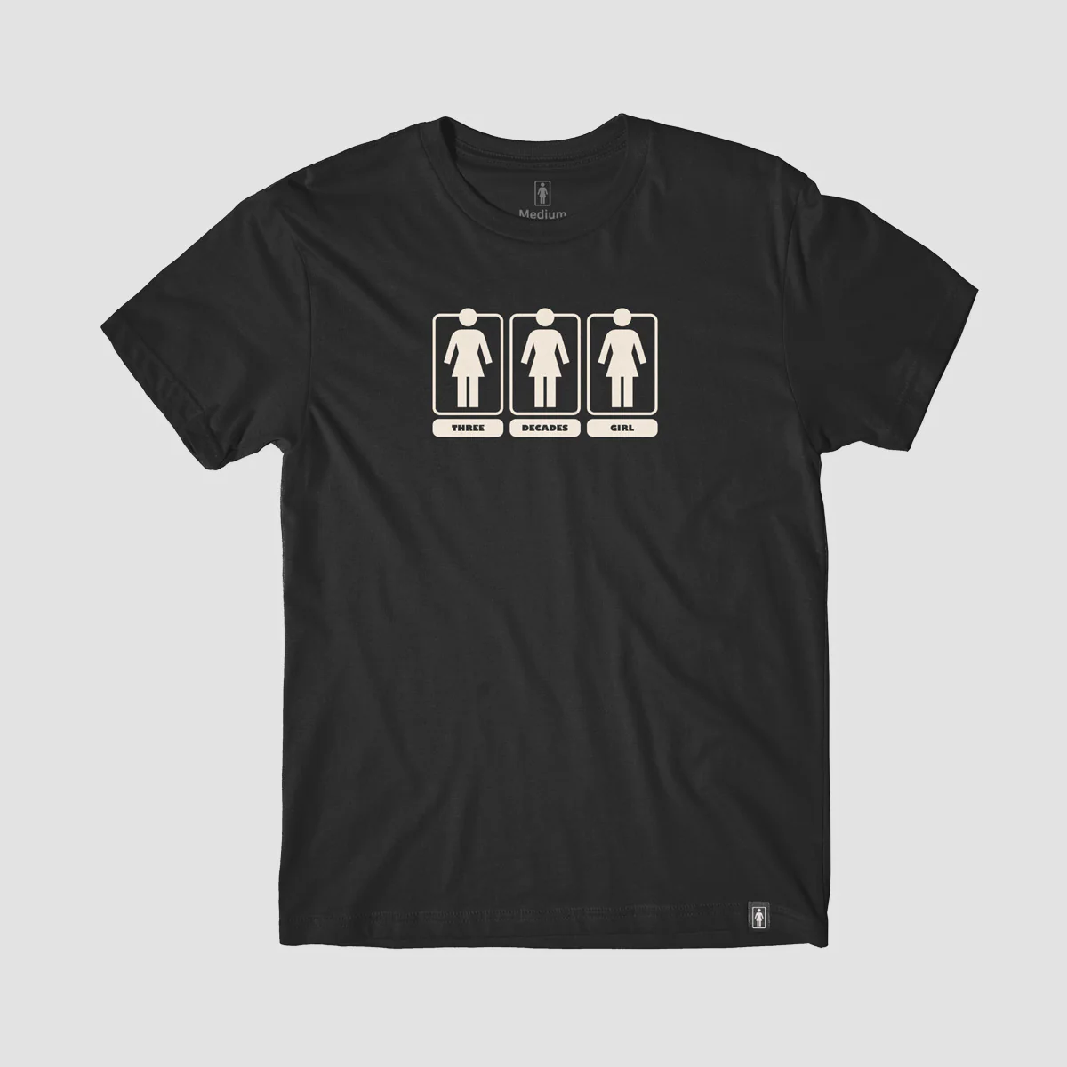 Girl Three Decades OG T-Shirt Black