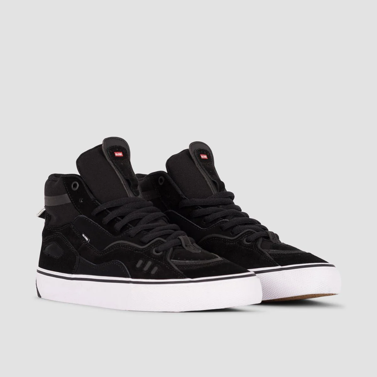 Globe Dimension High Top Shoes - Black/White/Gum - Image 2