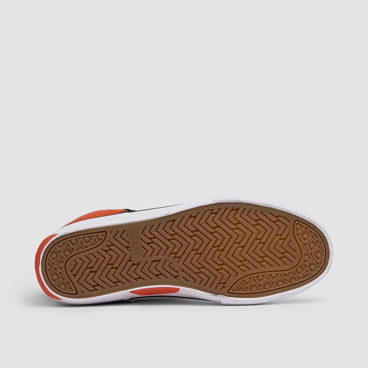 Globe Dimension High Top Shoes - White/Black/Red - Image 5