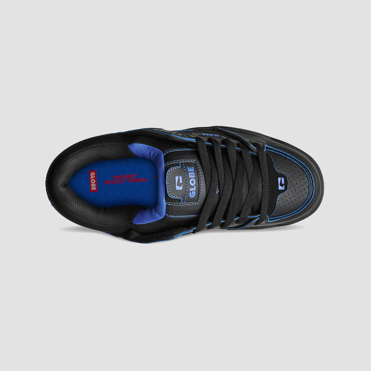 Globe Fusion Shoes - Black/Blue/Mosaic - Image 2
