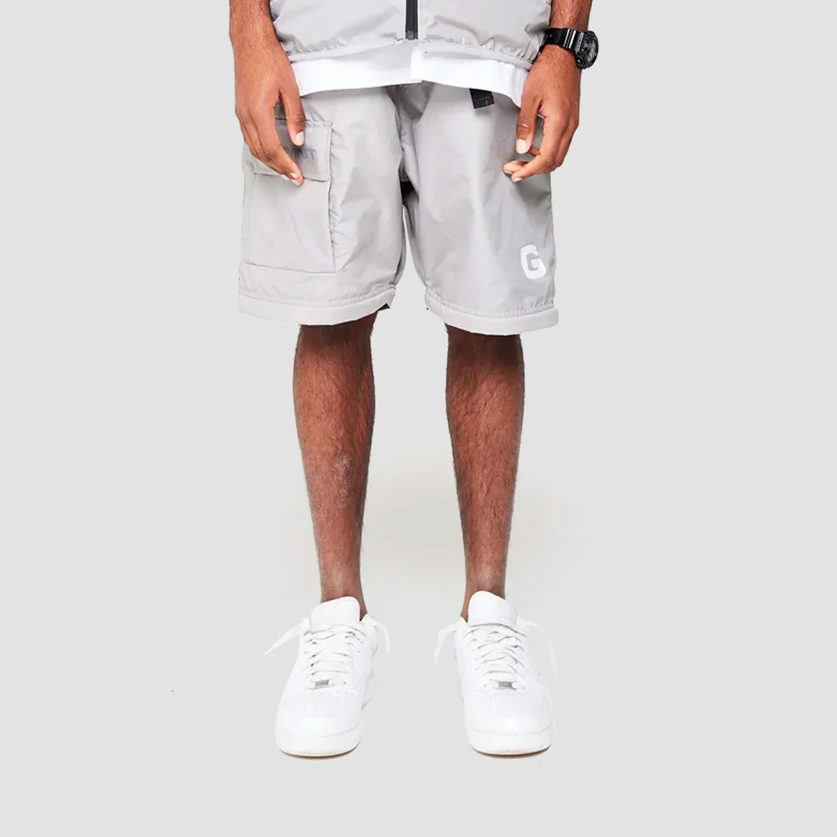 GVNMNT Hardwear 2 in 1 Cargo Pants / Shorts Grey - Image 2