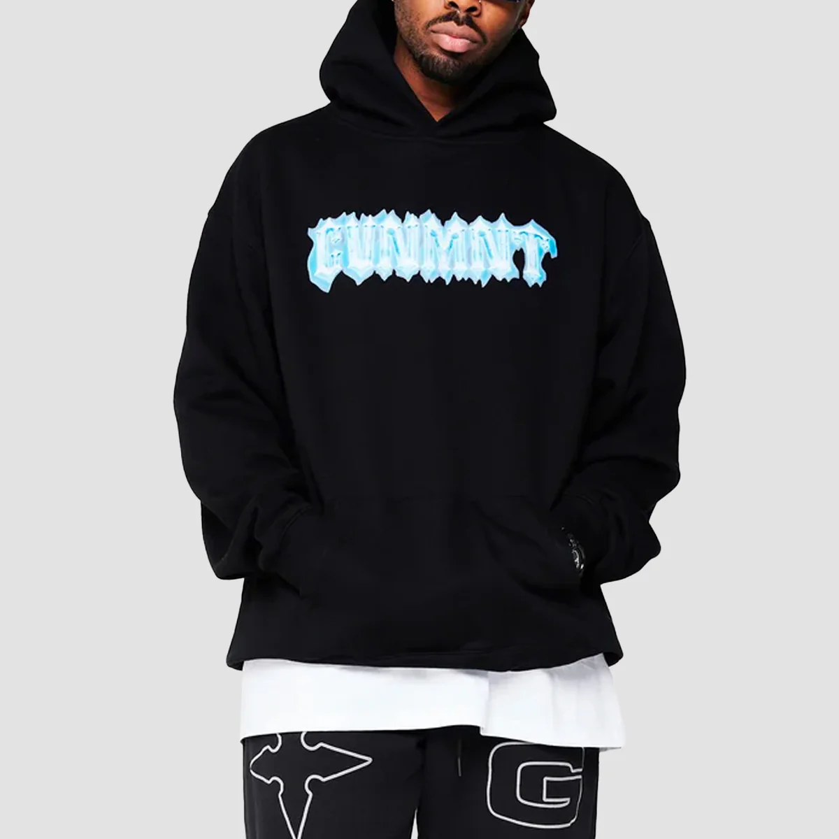 GVNMNT Ice Cold Pullover Hoodie Black - Image 3