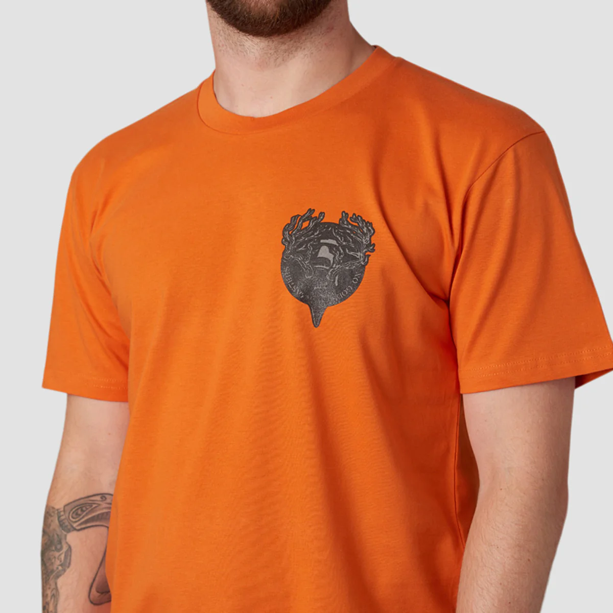 Heathen Ceronnous T-Shirt Orange - Image 3