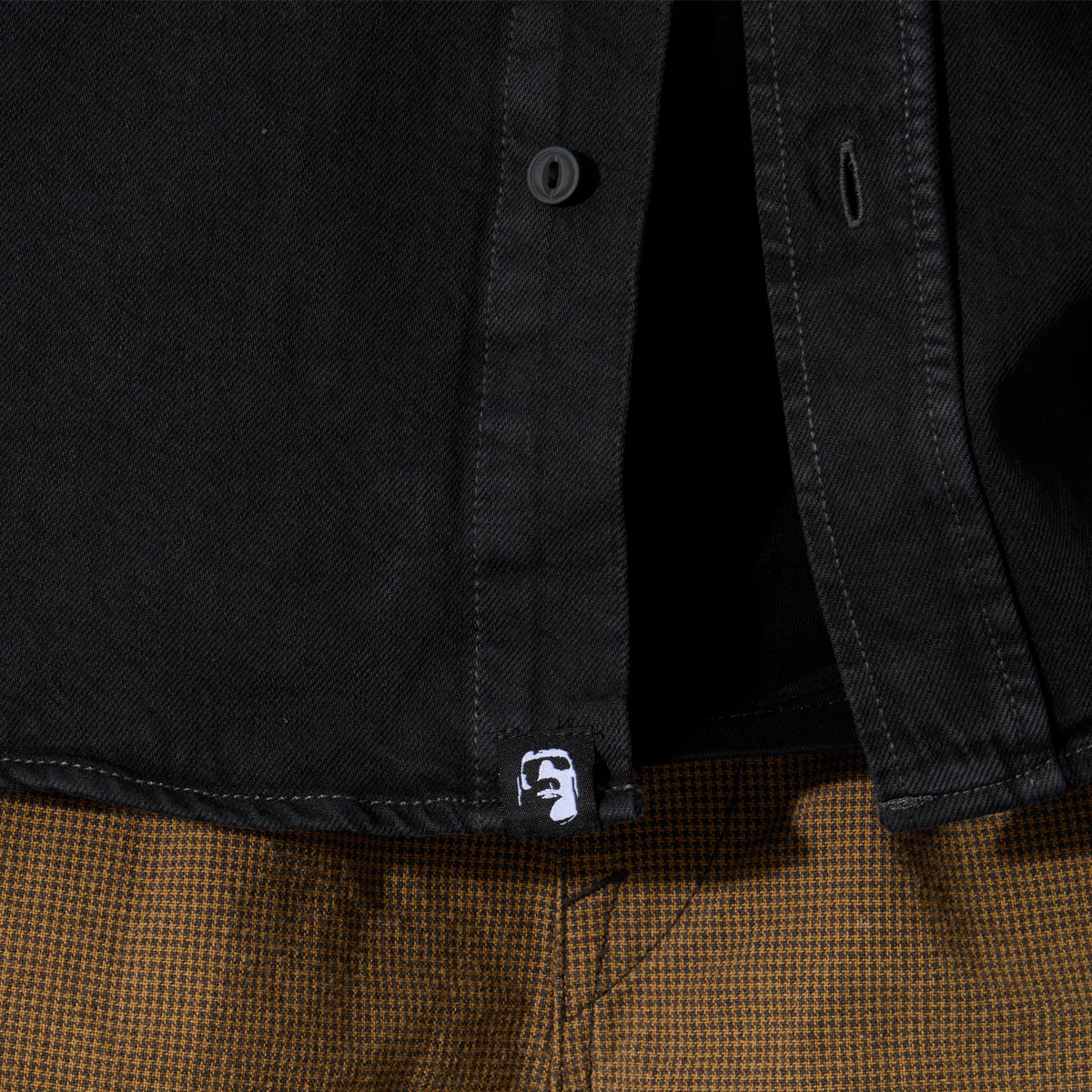 Heathen VG+ Medusa Longsleeve Work Shirt Void Wash - Image 3