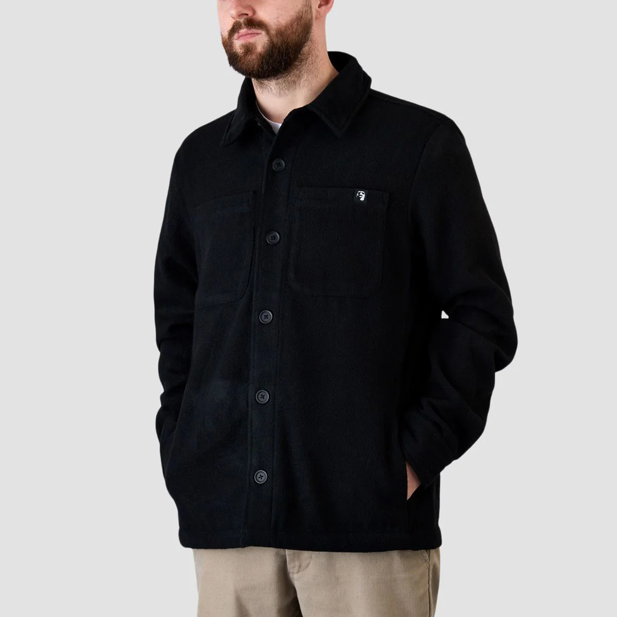 Heathen Sonacy Shirt Jacket Void Black - Image 3