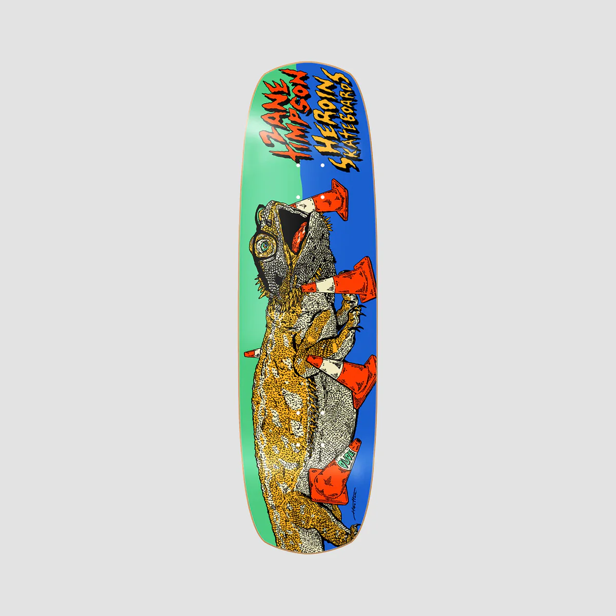 Heroin Zane Timpson Dude Double Shovel Skateboard Deck - 9"