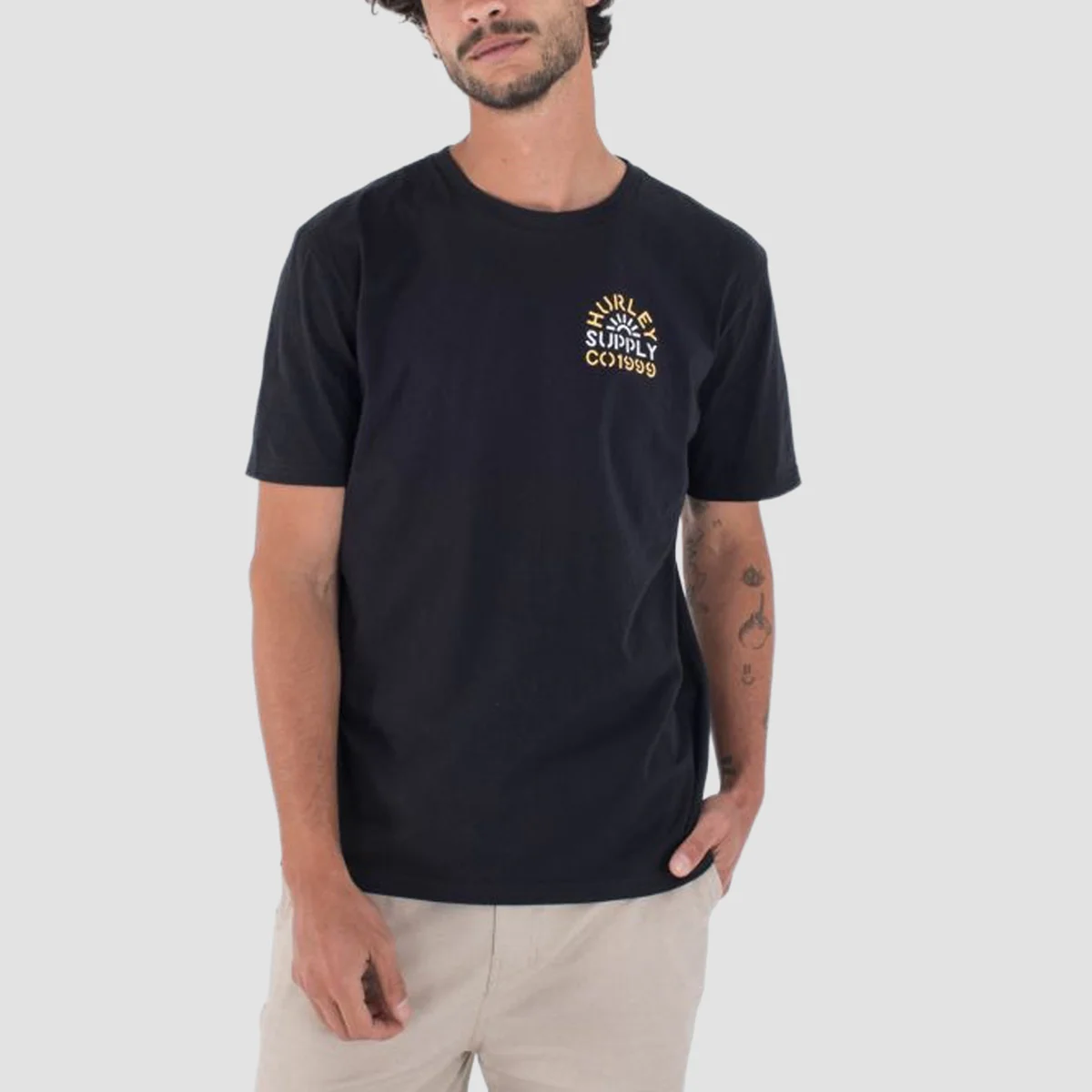 Hurley Organic Militia T-Shirt Black - Image 2