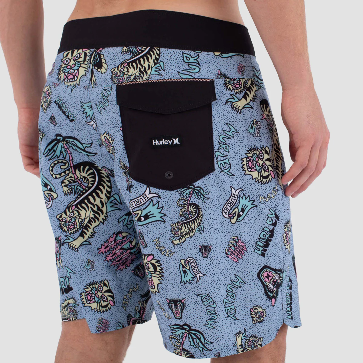 Hurley Phantom Art 18" Boardshorts Worker Blue - Image 2
