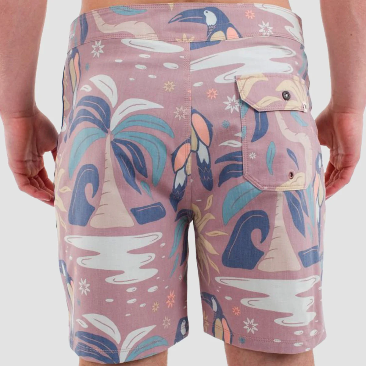 Hurley Phantom Naturals Tailgate 18" Boardshorts Phantom Rose - Image 2