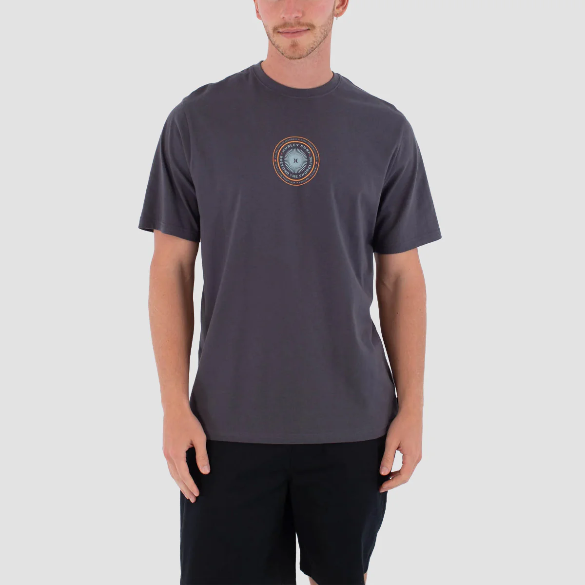 Hurley Pinheiros T-Shirt Dark Stone Grey