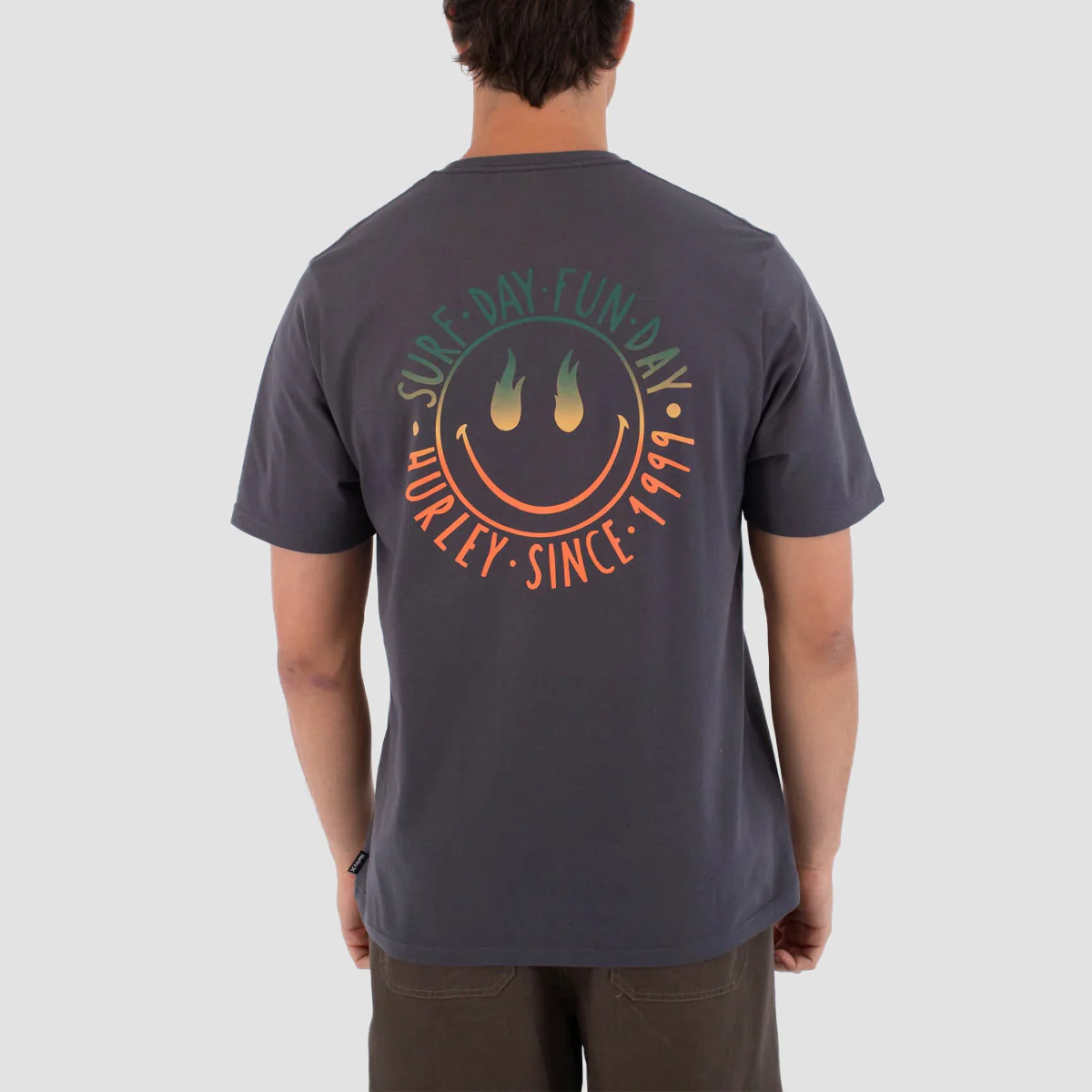 Hurley Rubel T-Shirt Dark Stone Grey - Image 2