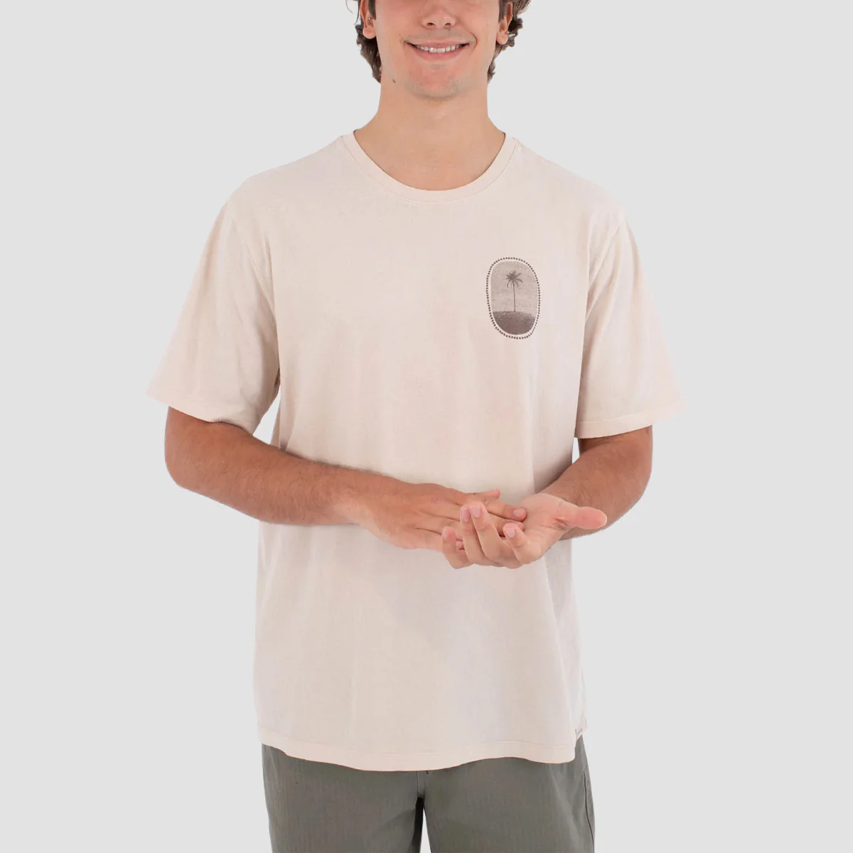 Hurley Seclusion T-Shirt Bone - Image 2