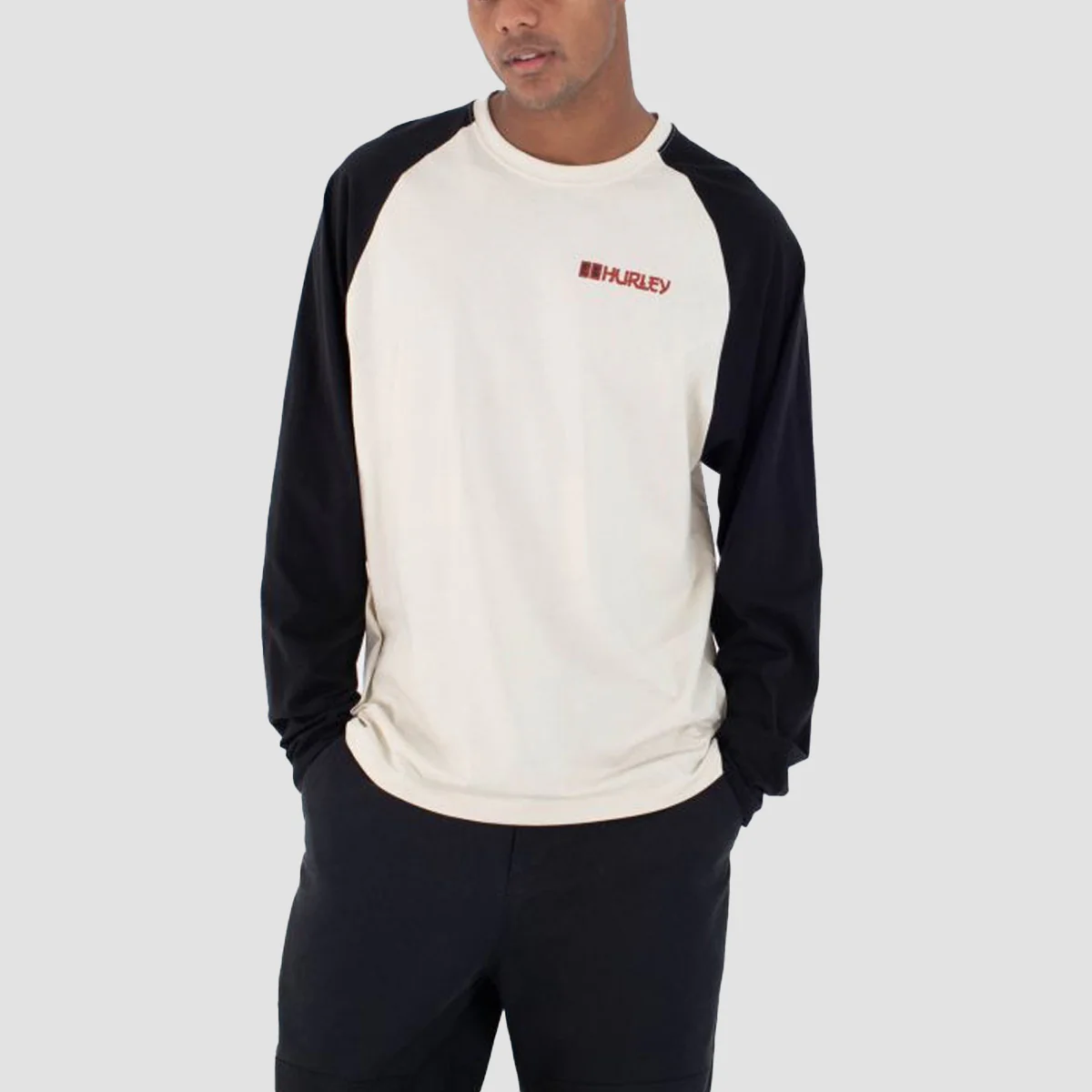 Hurley Tattoo Raglan Longsleeve T-Shirt Bone