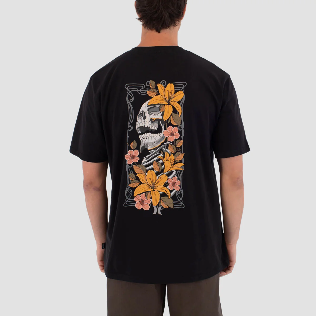 Hurley Tattoo Trudy Skull T-Shirt Black - Image 2