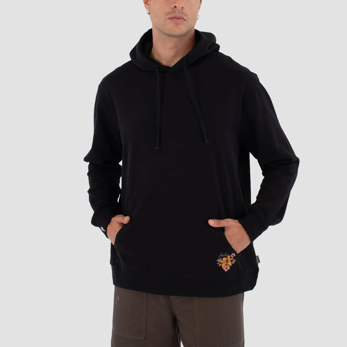 Hurley Trudy Tatto Skull Pullover Hoodie Black - Image 2