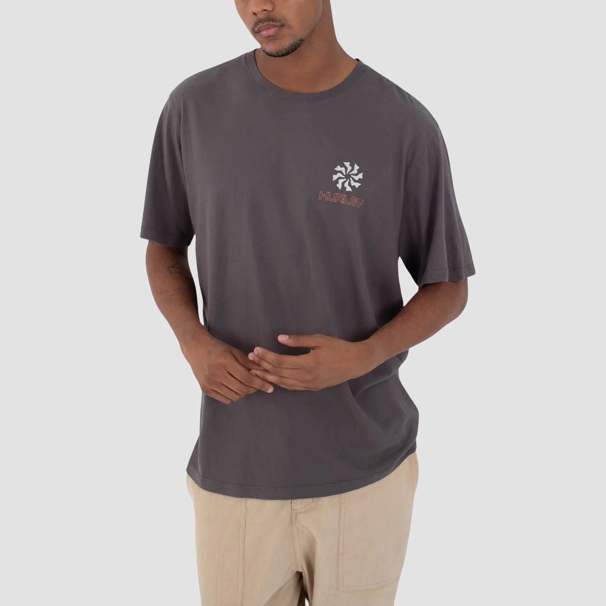 Hurley Whirlpool T-Shirt Ion Grey