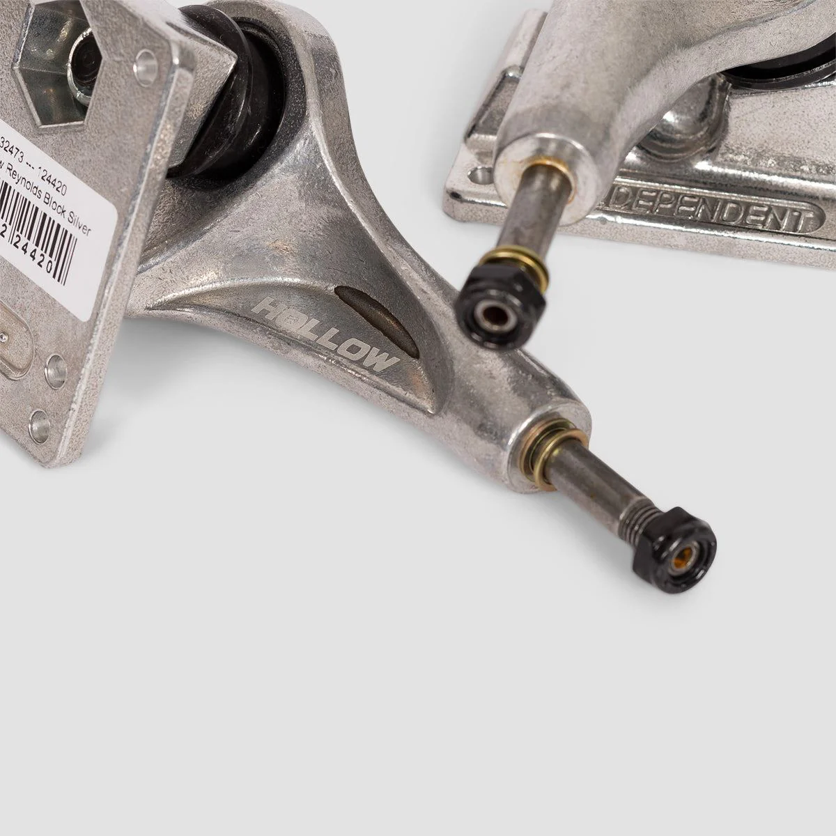 Independent 144 Mid Hollow Reynolds Block Skateboard Trucks 1 pair Silver - 8.25" - Image 4