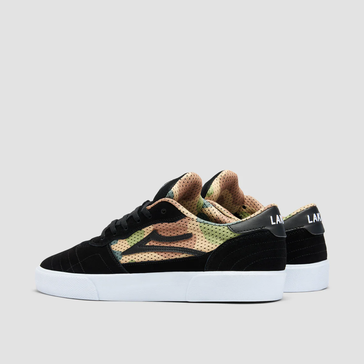 Lakai Cambridge Shoes - Black/Camo Suede - Image 3