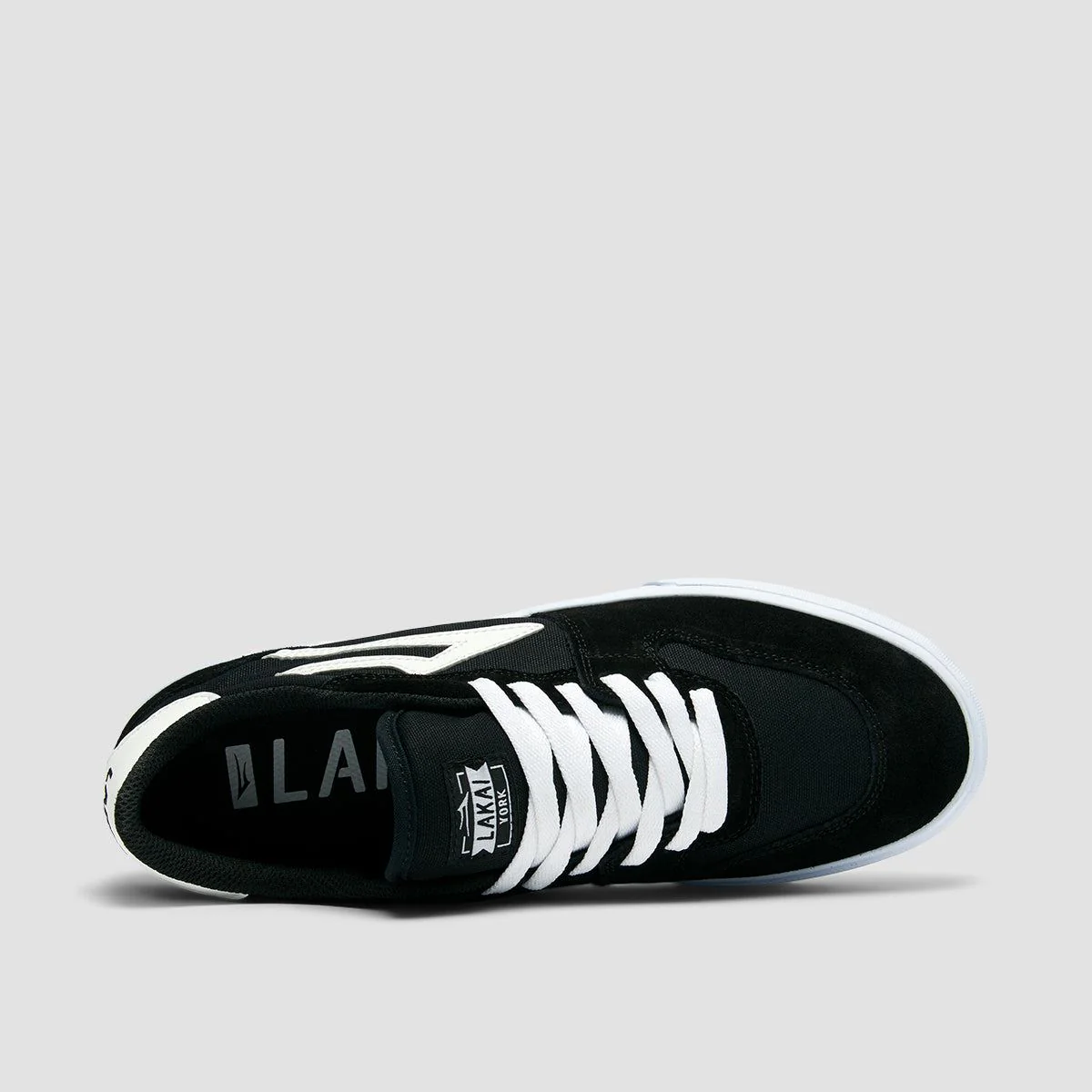 Lakai York Shoes - Black/White Suede - Image 4