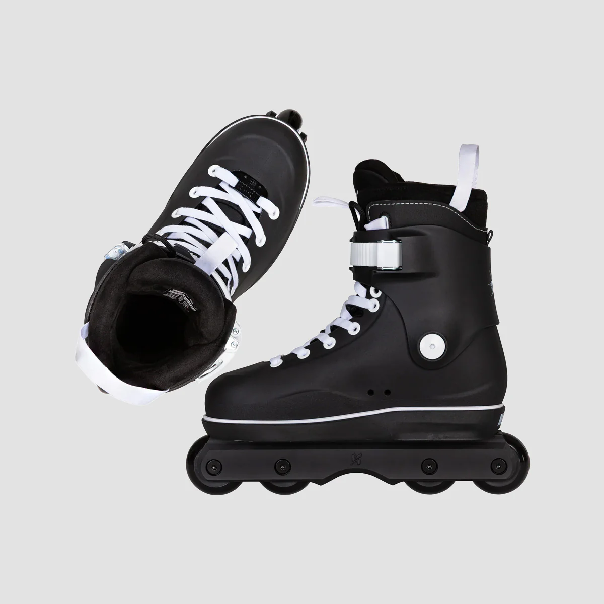 Mesmer Eclipse TS Flat Aggressive Inline Skates Black/White - Image 3