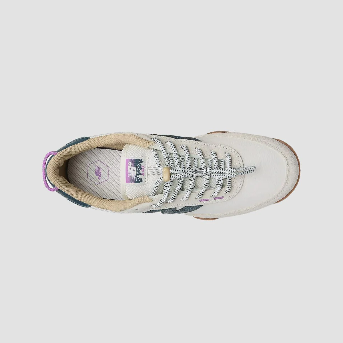 New Balance Numeric 440 V2 Trail Low Shoes - Sea Salt/Deep Ocean - Image 3