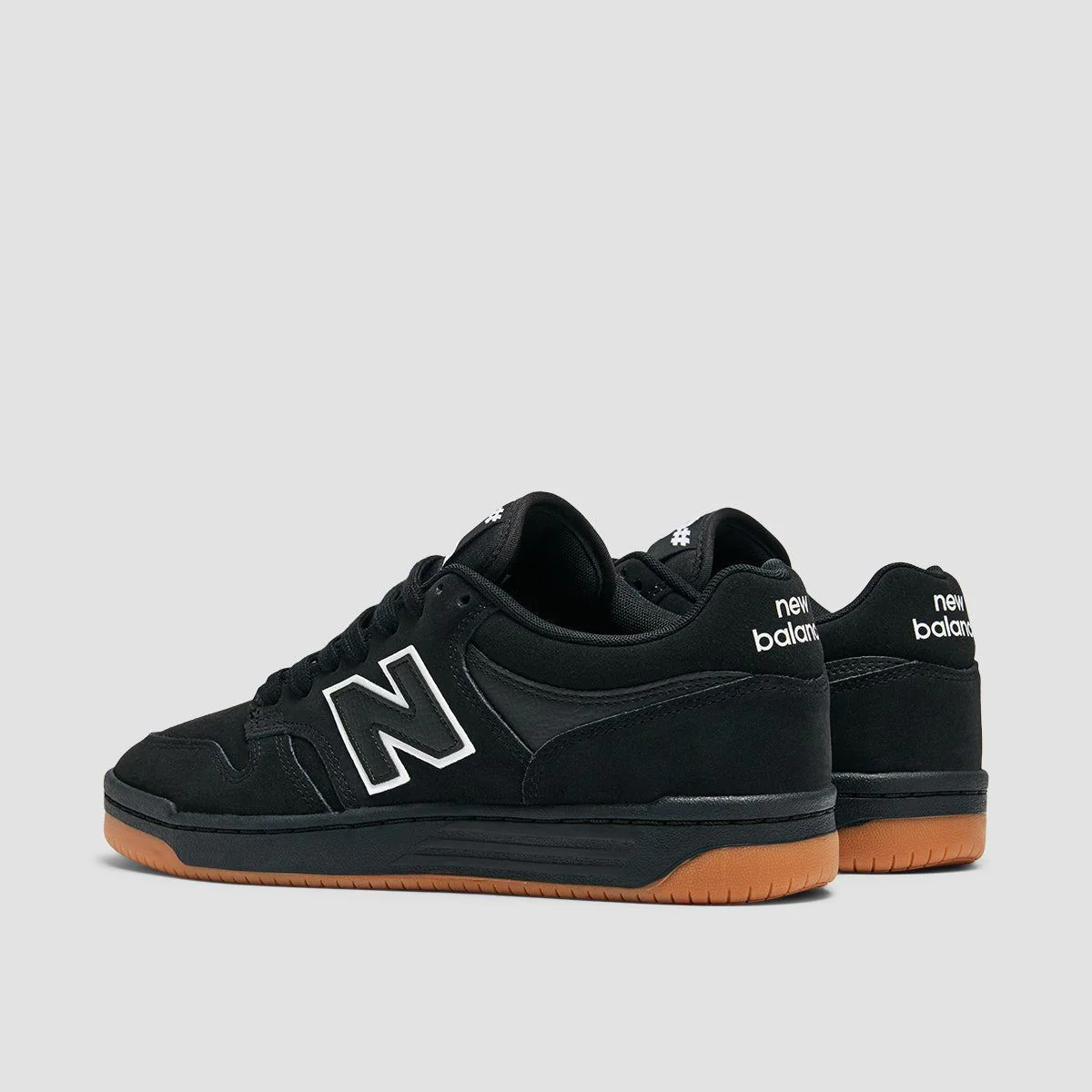 New Balance Numeric 480 Shoes - Black/White - Image 3