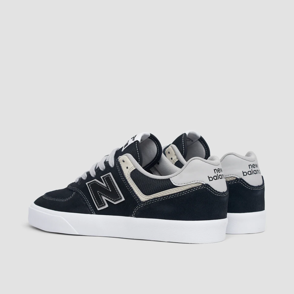 New Balance Numeric 574 Vulc Shoes - Black/Grey - Image 3