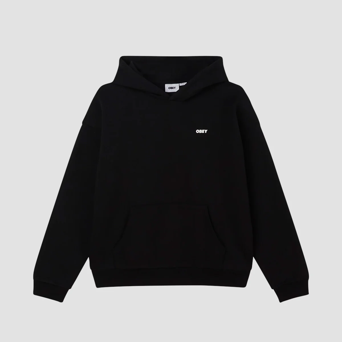 OBEY Bold Icon Extra Heavy Pullover Hoodie Black - Image 2