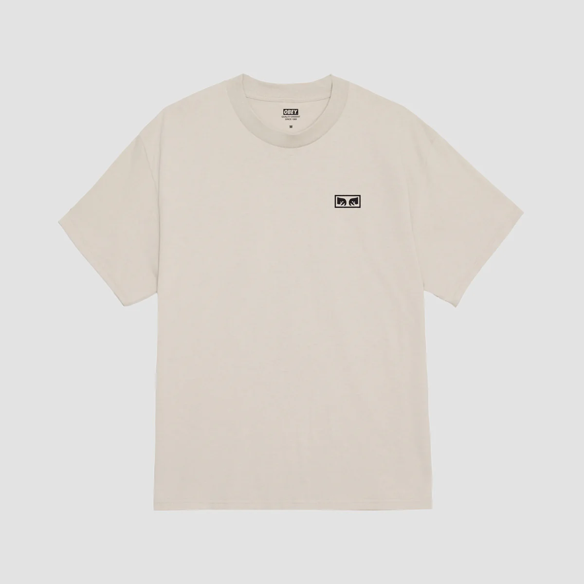 OBEY Eyes 3 T-Shirt Silver Grey - Image 2