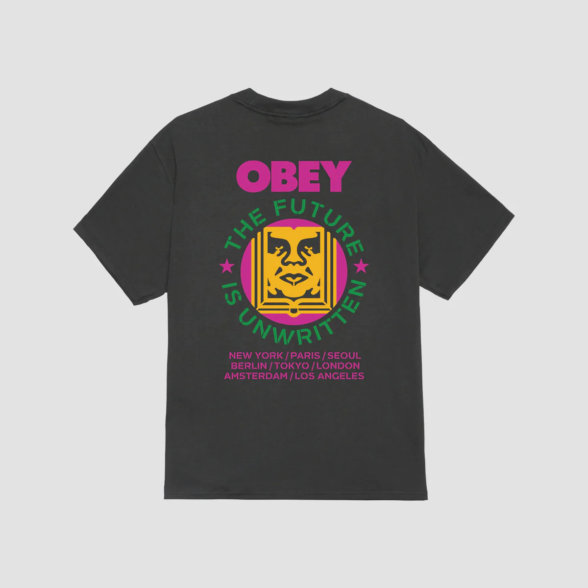 OBEY Future Unwritten T-Shirt Vintage Black