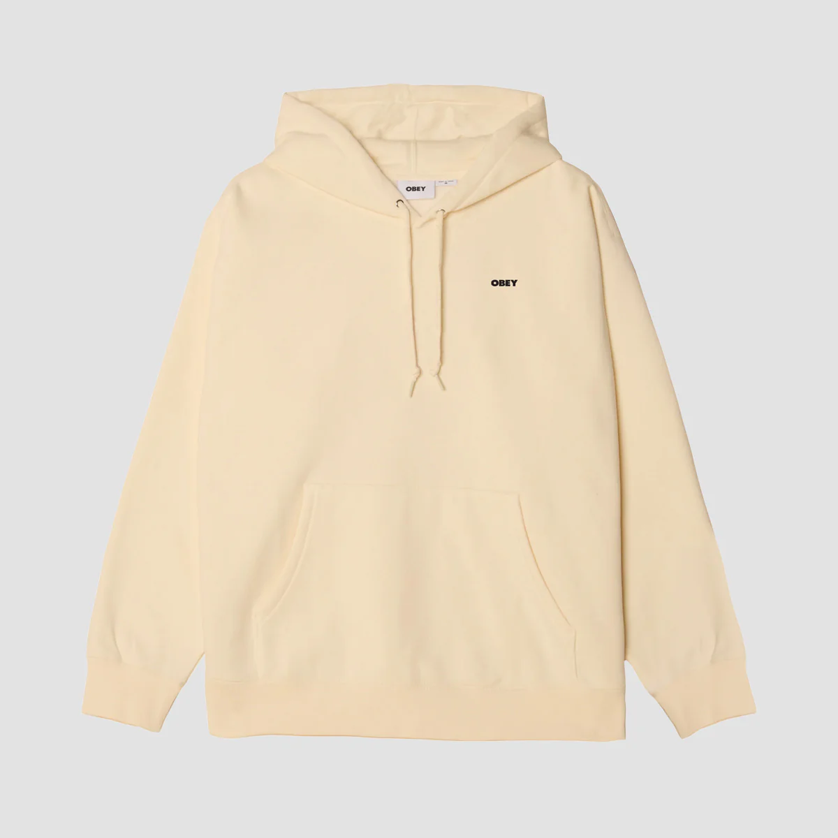 OBEY Icon Stencil Flame Pullover Hoodie Unbleached - Image 2