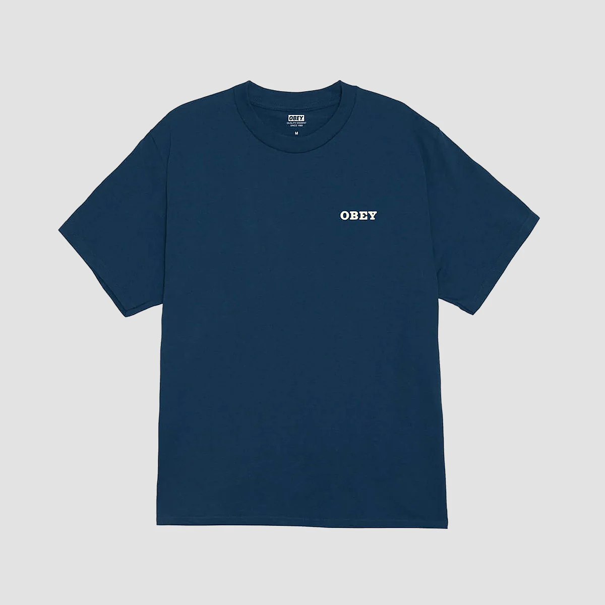 OBEY Savage Sounds Leopard T-Shirt Harbor Blue - Image 2