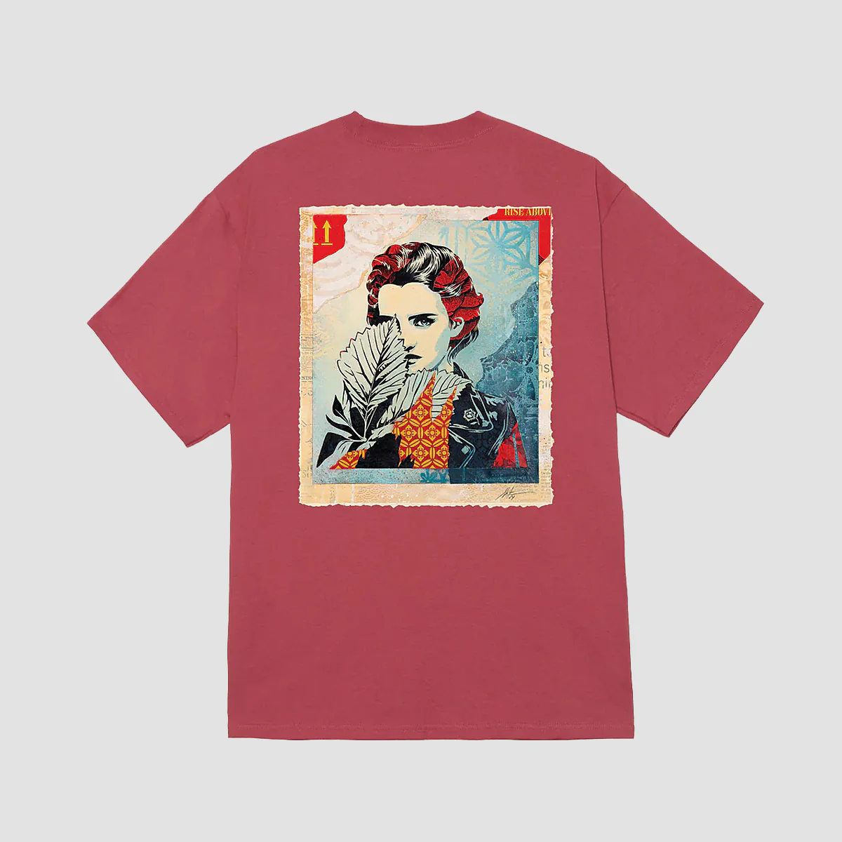 OBEY Wrong Path T-Shirt Mineral Red