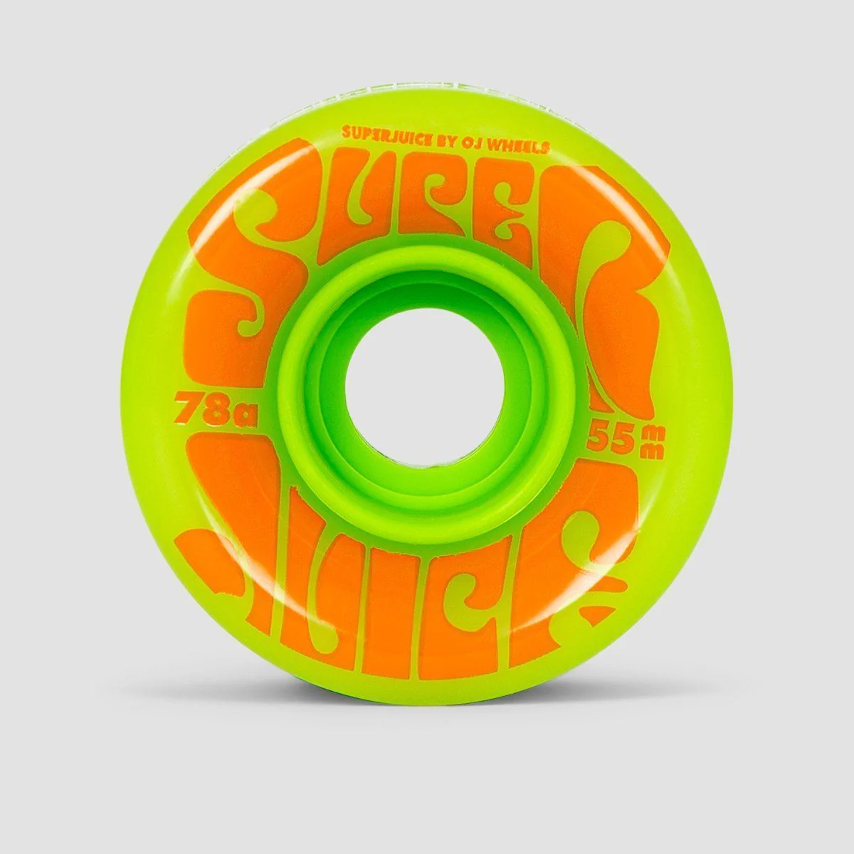 OJ Mini Super Juice 78a Soft Skateboard Wheels Green 55mm - Image 2