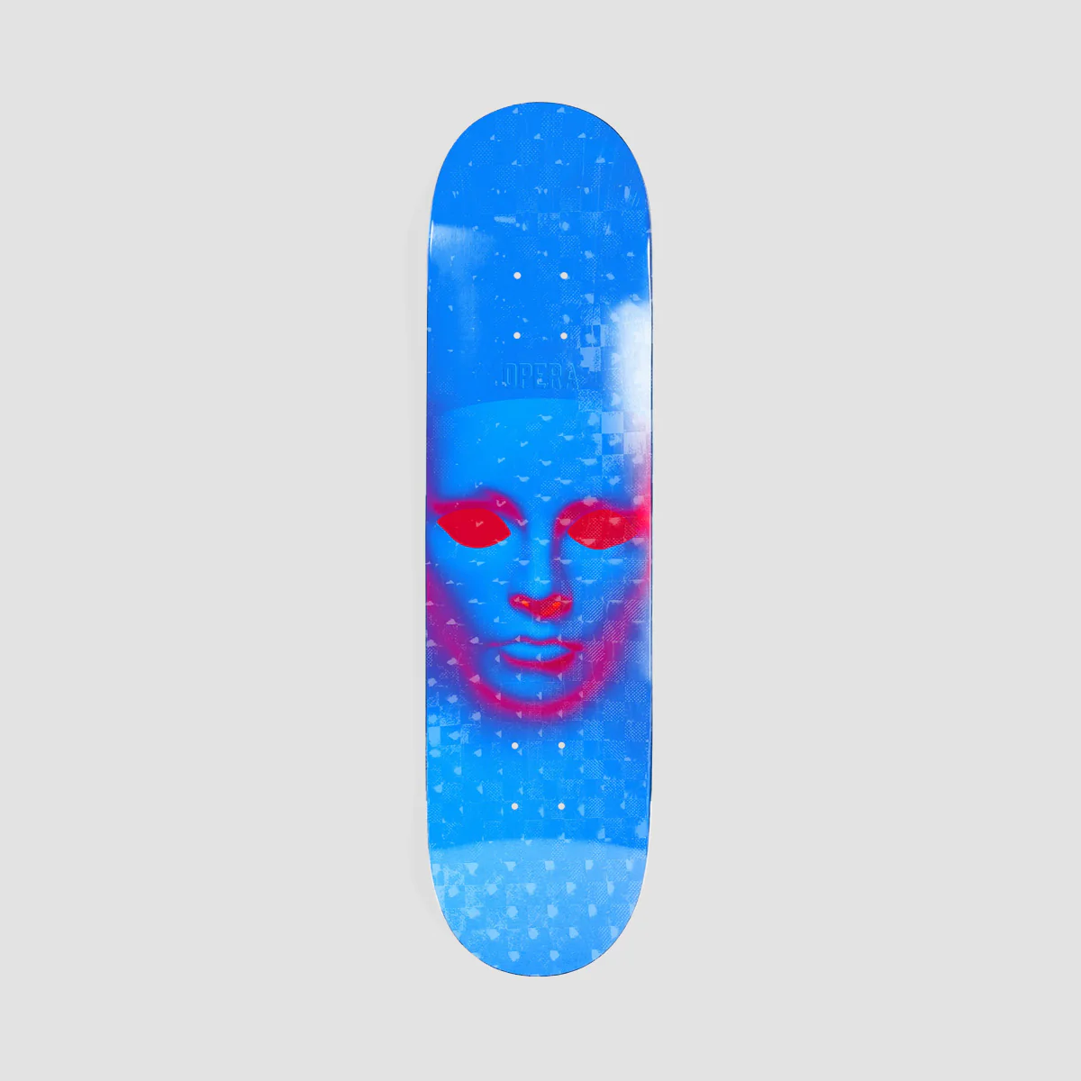 Opera Face EX7 Skateboard Deck Blue Hologrpahic - 8.25"