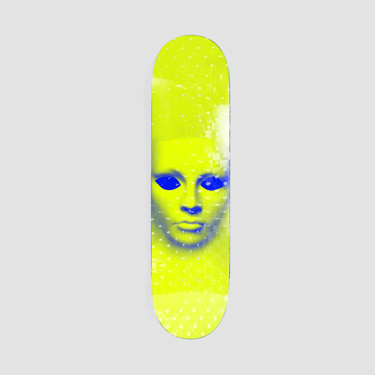 Opera Face EX7 Skateboard Deck Yellow Hologrpahic - 8.5"