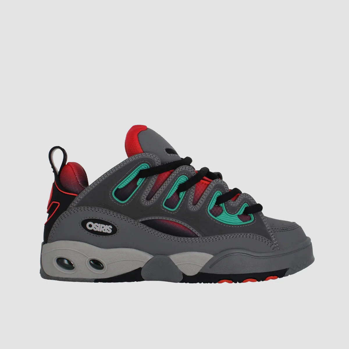 Osiris D3 E Shoes - Grey/Orange/Turquoise