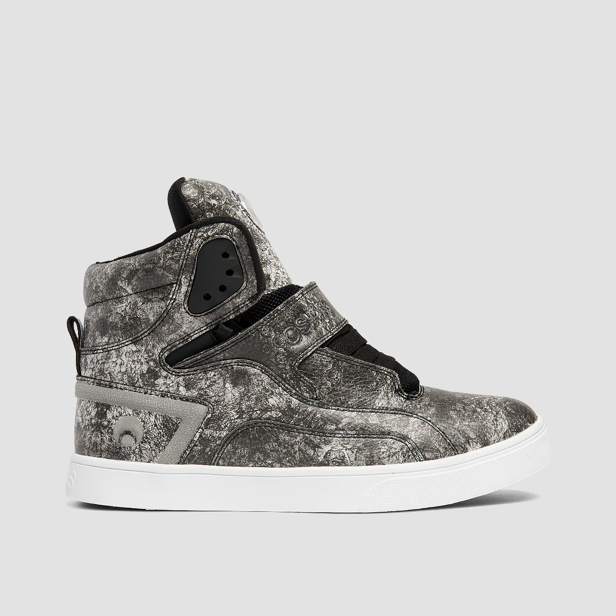 Osiris Rize Ultra High Top Shoes - Black/Crack/White