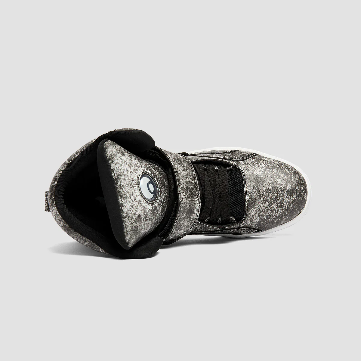Osiris Rize Ultra High Top Shoes - Black/Crack/White - Image 4