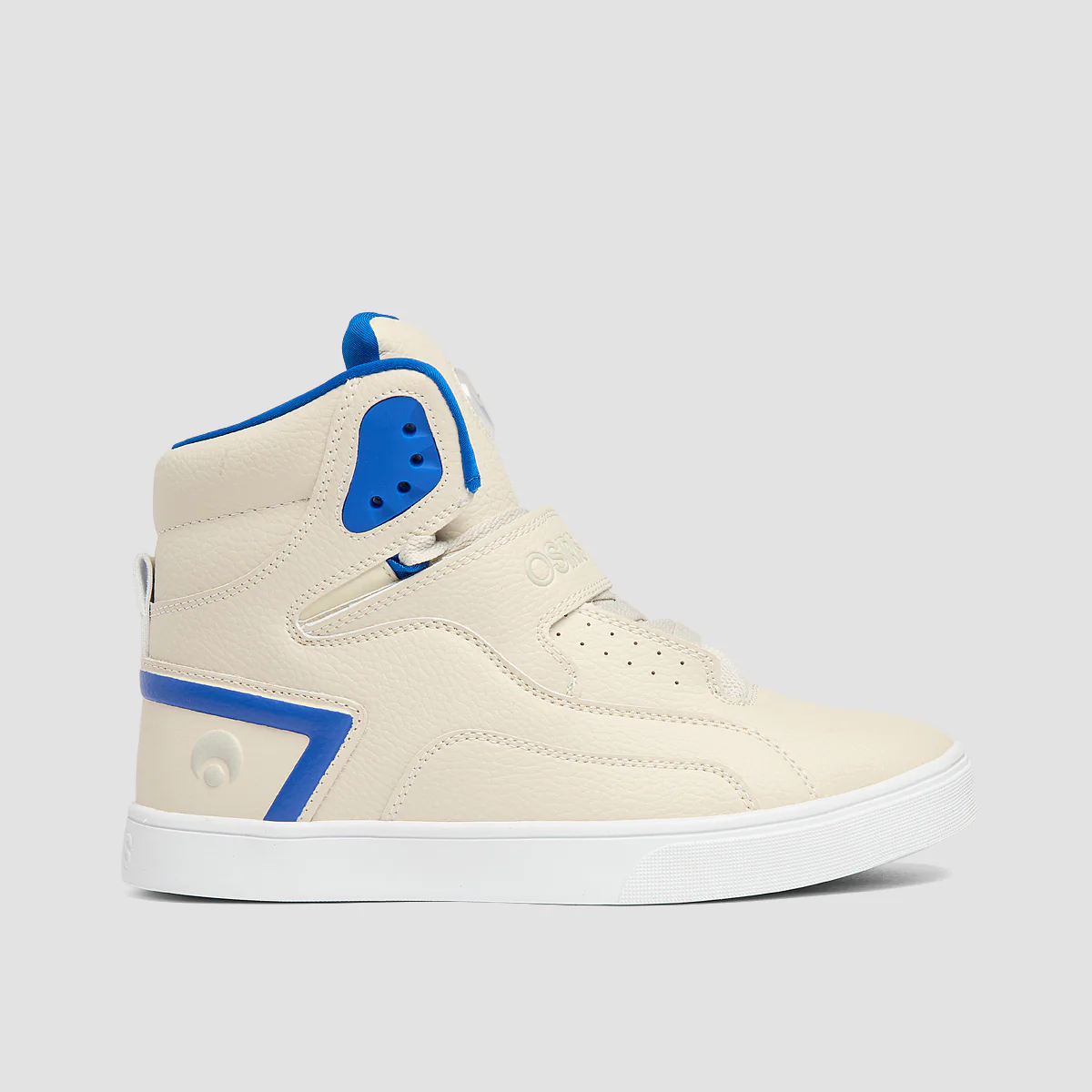 Osiris Rize Ultra High Top Shoes - Cream/Grey/Blue