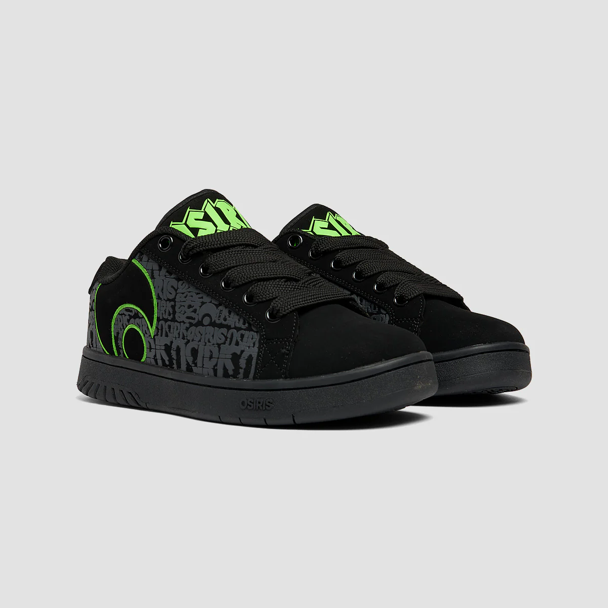Osiris Troma ALT Shoes - Black/Black/Green - Image 2