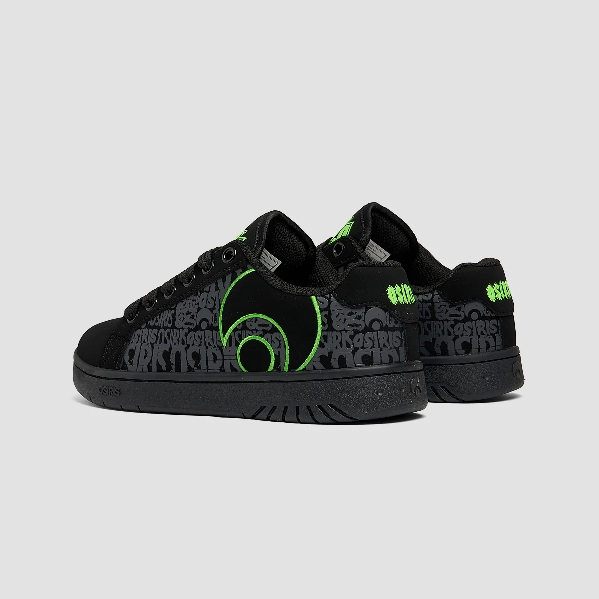 Osiris Troma ALT Shoes - Black/Black/Green - Image 3
