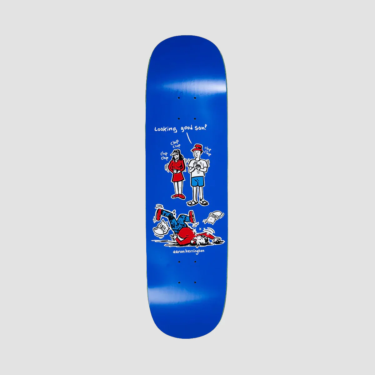 Polar Aaron Herrington Looking Good Son P2 Sr Skateboard Deck Blue - 8.5"
